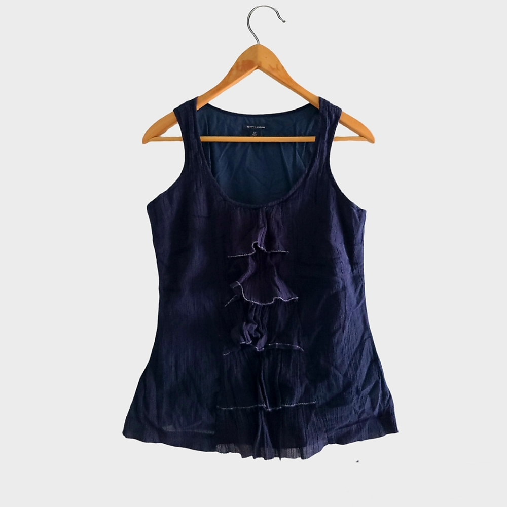 Tommy Hilfiger women's Scoop neck Ruffled